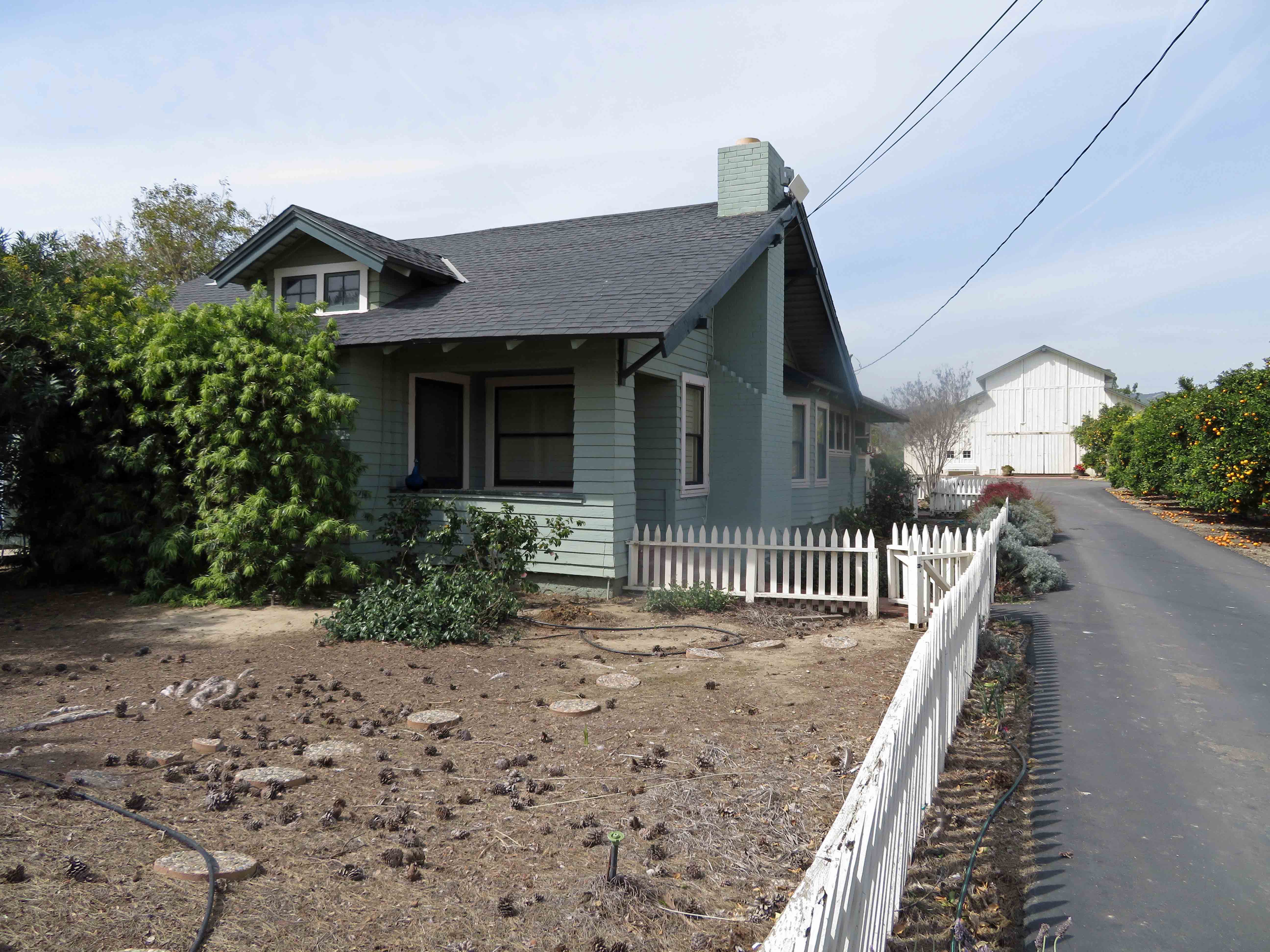 Fig Tree Ranch Farm with '20's house and barn Susan Caughey - Gallery Image